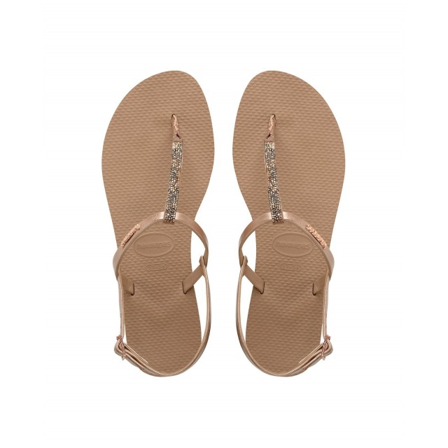 HAVAIANAS YOU RIVIERA CRYSTAL Rose gold